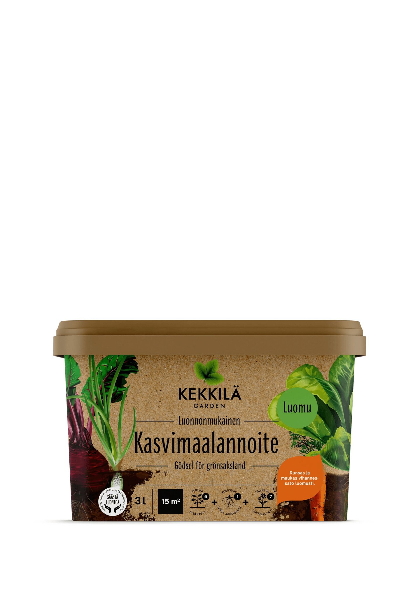 Kasvimaalannoite Kekkilä 3l luonnonmukainen -45%