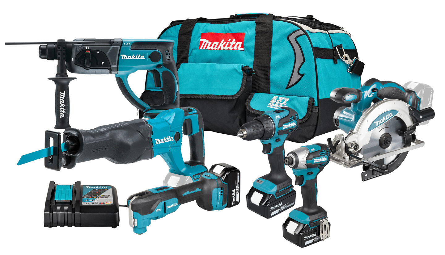 Akkukonesarja Makita DLX6141TX1 18V LXT