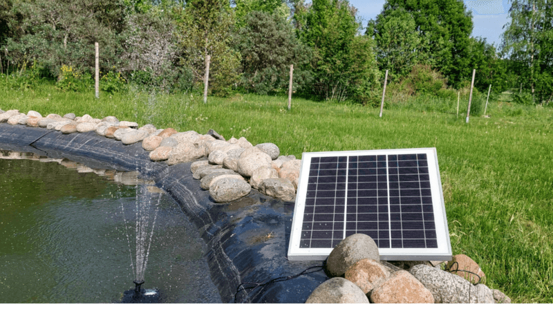 Suihkulähdepumppu FXA 18V/20W aurinkokennot + akku -24%
