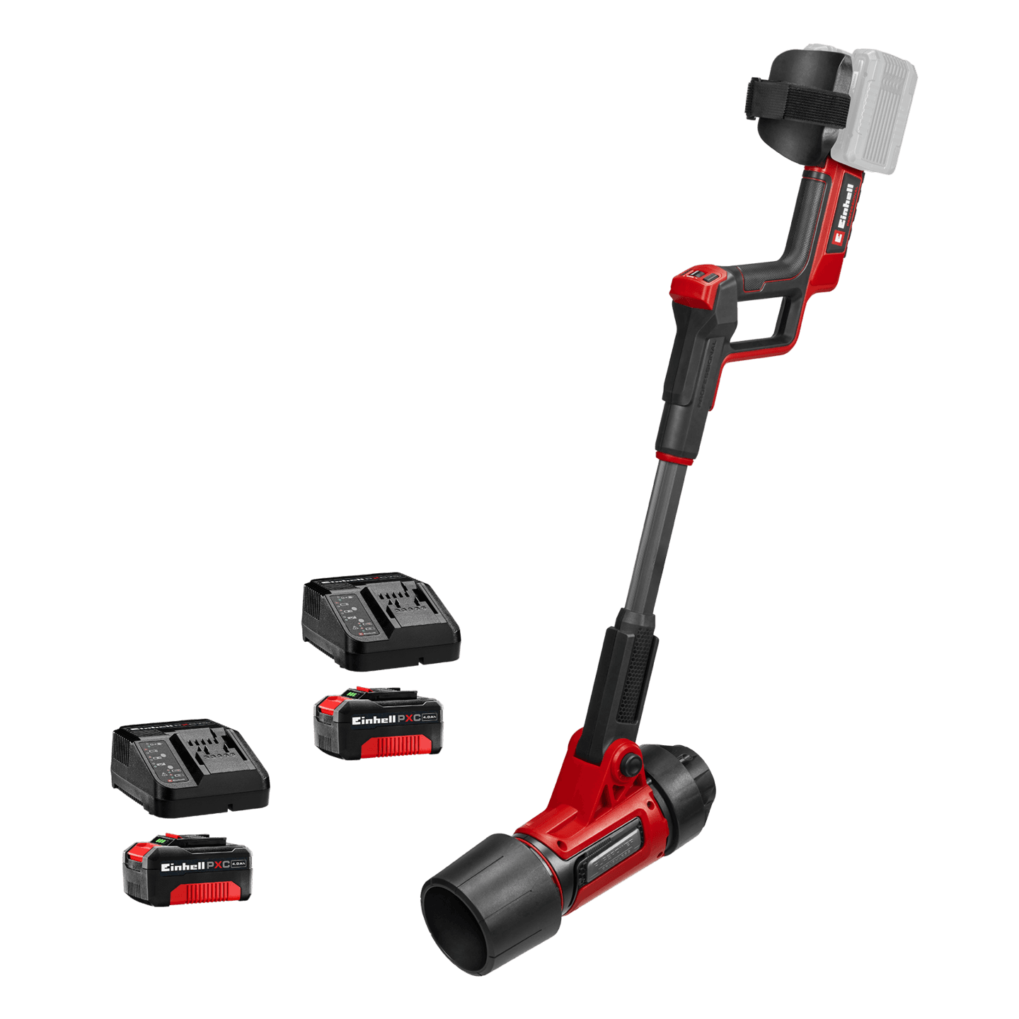 Akkupuhallin Einhell GP-LB 36/270 18V + 2x4Ah akut ja pikalaturit