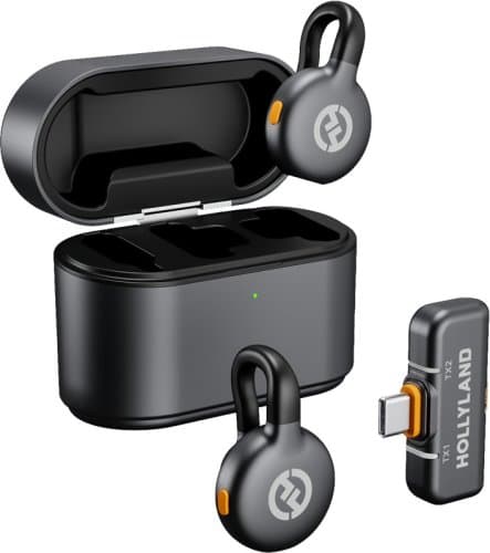 Hollyland LARK M2S Duo langaton lavalier-mikrofoni USB-C:llä