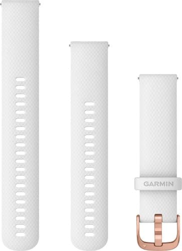 Garmin Quick Release -vaihtoranneke, valkoinen / ruusukulta, 20 mm -67% (Hyväkuntoinen)