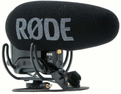 Rode Videomic Pro+ -suuntamikrofoni Rycote ripustuksella