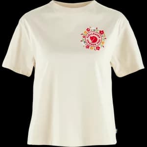 Fj\u00e4llr\u00e4ven Fj\u00e4llblomster Logo T-shirt Womens