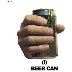 Law Enforcement Targets Beer Can Hand Overlay -65%
