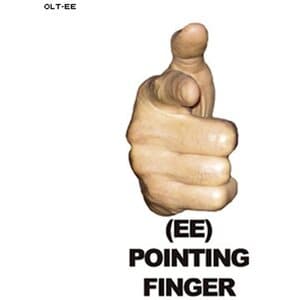 Law Enforcement Targets Pointing Finger Hand Overlay -65%