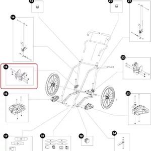 Thule Autolock Assembly Right - Thule Chariot Cheetah XT (2017-X)