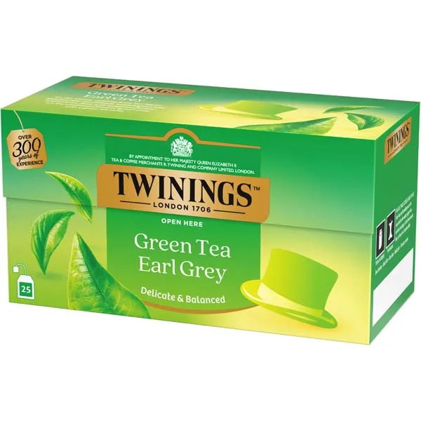 Twinings Green Tea Earl Grey tee 25psx1,6g