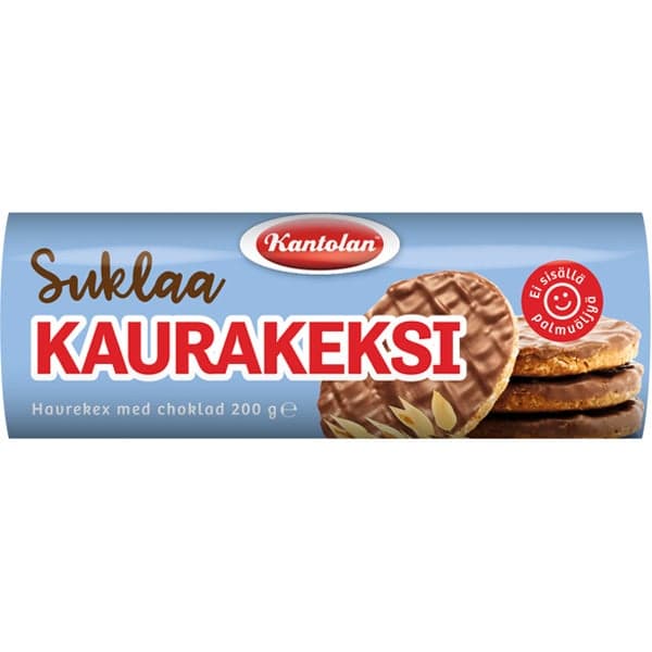 Kantolan Suklaa kaurakeksi 200g -37%