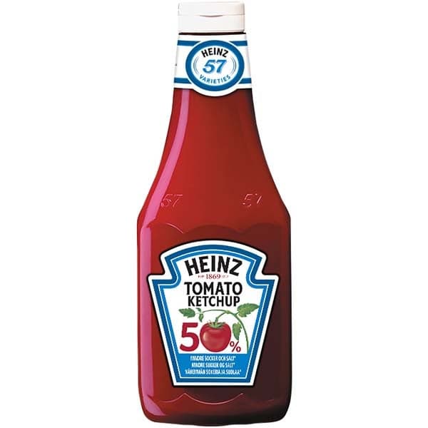 Heinz 50% Vähemmän Sokeria ja Suolaa tomaattiketsuppi 960g -25%