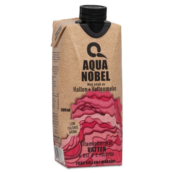 Aqua Nobel Vitamiinirikastettu Lähdevesi  Alive, Vadelma ja vesimeloni, 500 ml