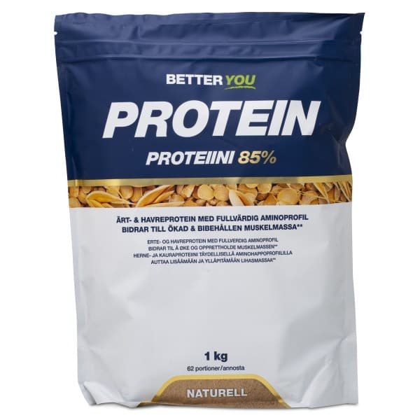 Better You Herne- & Kauraproteiini , Maustamaton, 1 kg -20%