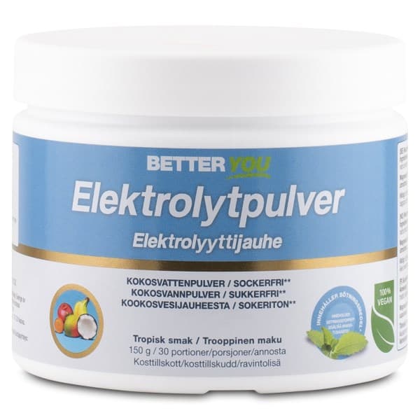 Better You Elektrolyyttijauhe, Trooppinen, 150 g -20%