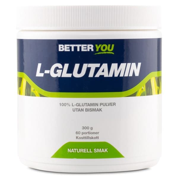 Better You L-Glutamiini, Maustamaton, 300 g -20%