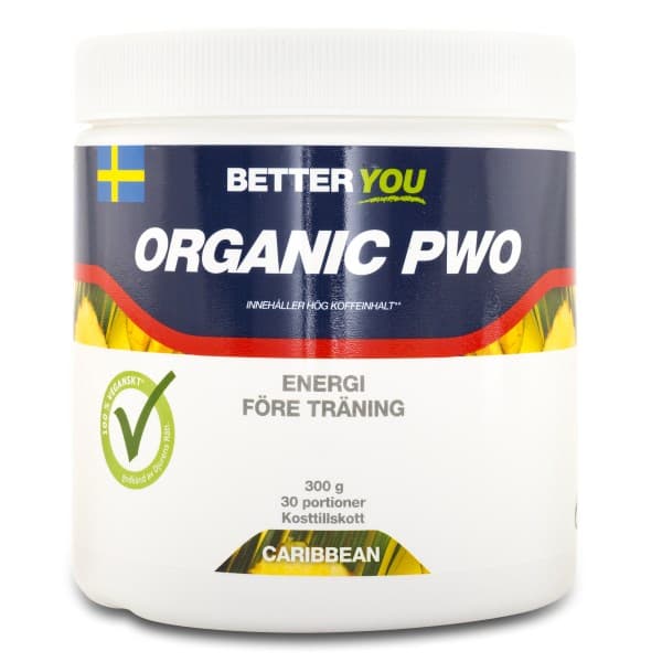 Better You Pre Work Out PWO, Luomu , Karibia, 300 g -20%
