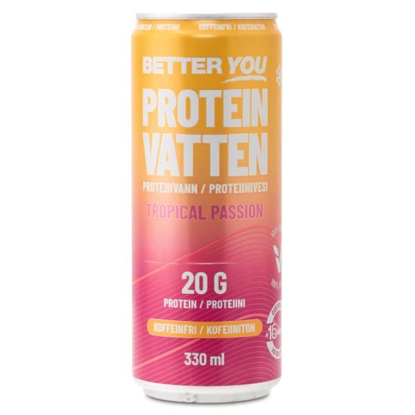 Better You Proteiinijuoma Hiilihapoilla, Tropical Passion, 1 kpl -21%