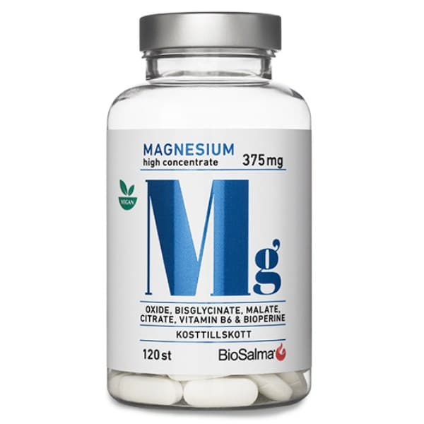 BioSalma Magnesium 375 mg, 120 tablettia -32%