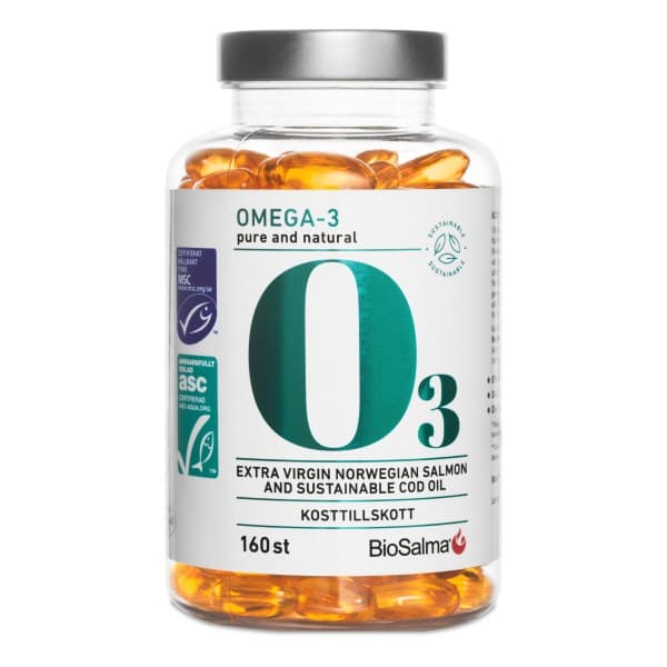 BioSalma Omega-3 MSC+ASC-merkitty 800 mg , 160 kaps.