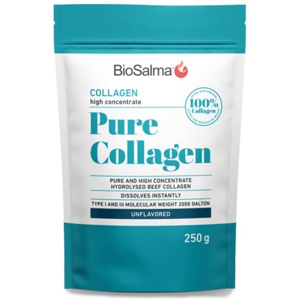 BioSalma Pure Collagen 100%, Maustamaton, 250 g