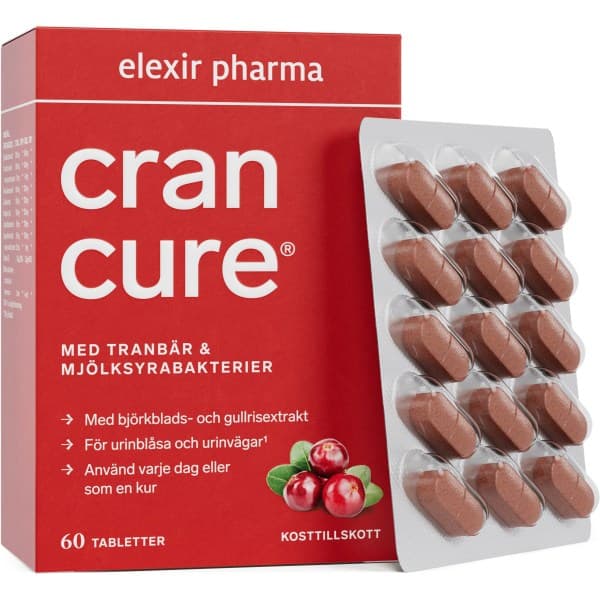 Cran Cure Puolukka- & Karpalouute, 60 tablettia -25%