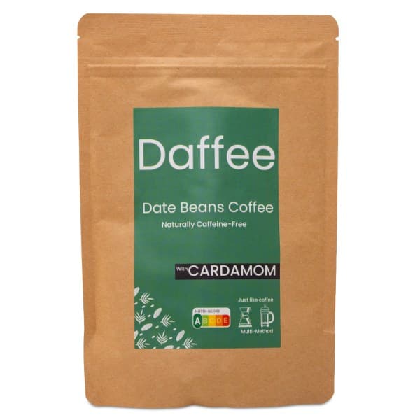 Daffee Kofeiiniton Taatelikahvi, Kardemumma, 250 g