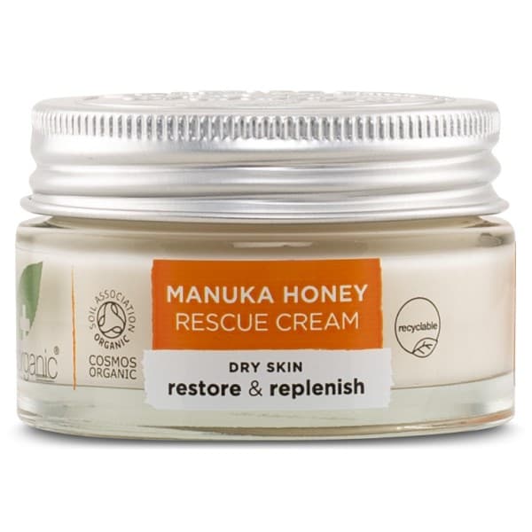 Dr Organic Manukahunaja Rescue Cream, 50 ml
