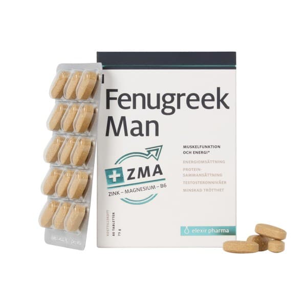 Elexir Pharma Fenugreek Man, 60 tablettia -25%