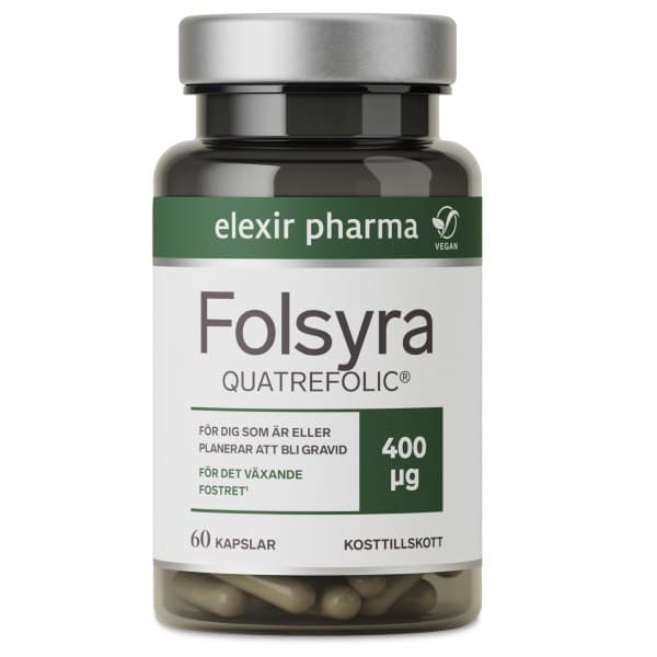 Elexir Pharma Foolihappo, 60 kapselia -25%