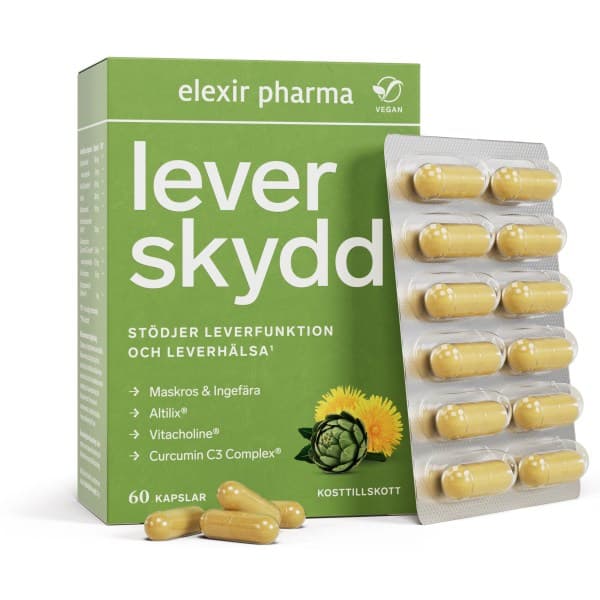 Elexir Pharma Leverskydd, 60 kapselia -25%
