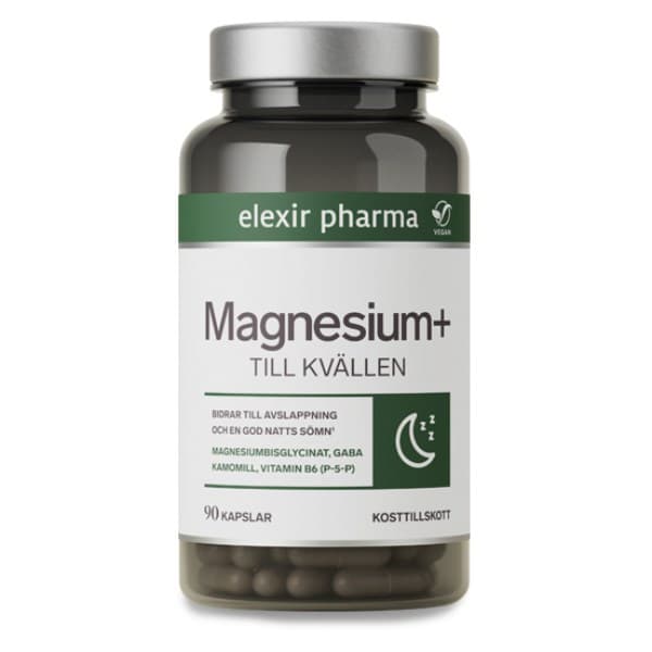 Elexir Pharma Magnesium+ Iltaan, 90 kapselia -25%