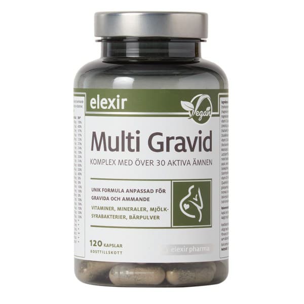 Elexir Pharma Monivitamiini Raskaus, 120 kapselia -25%