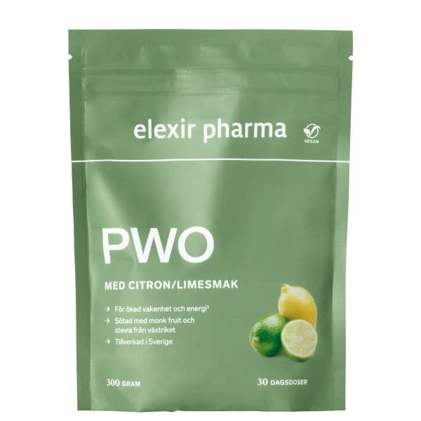 Elexir Pharma PWO, Sitruuna/Lime, 300 g -25%