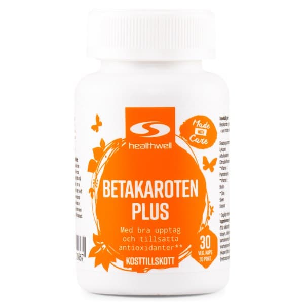 Healthwell Beetakaroteeni Plus, 30 kapselia -20%