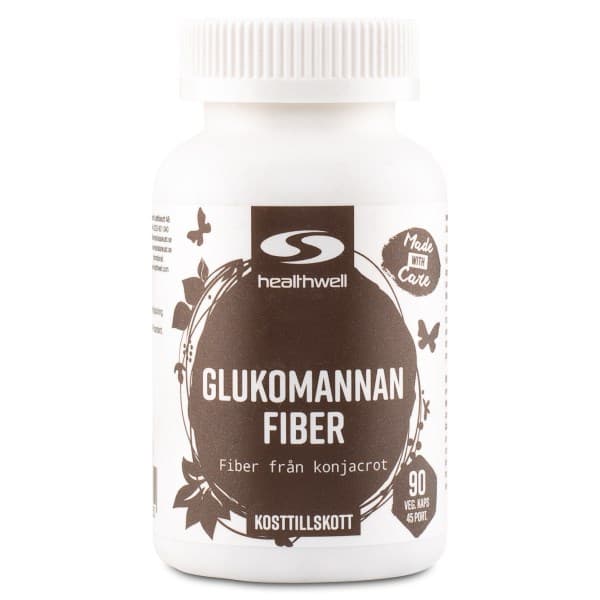 Healthwell Glukomannaanikuitu, 90 kapselia