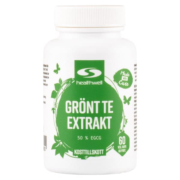 Healthwell Vihreätee Uute, 60 kapselia