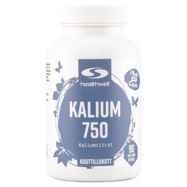 Healthwell Kalium 750, 90 kapselia