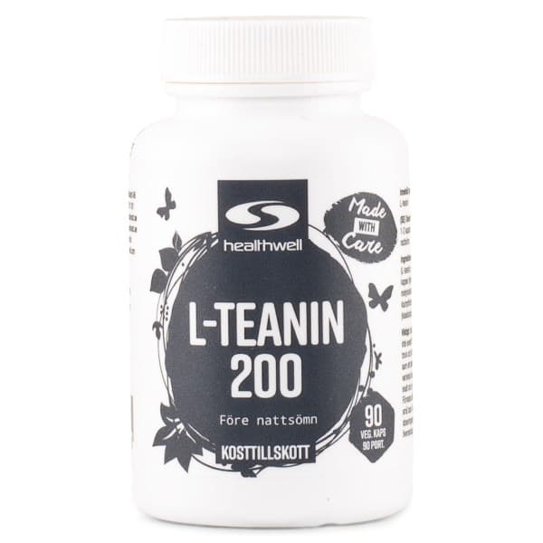Healthwell L-teaniini 200, 90 kapselia