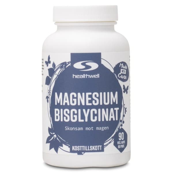 Healthwell Magnesium Bisglysinaatti, 90 kapselia