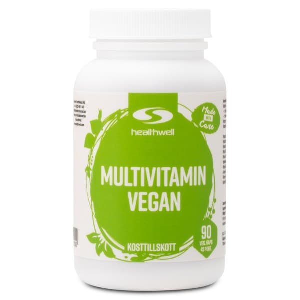 Healthwell Monivitamiini Vegaaninen, 90 kapselia