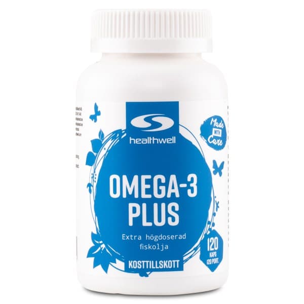 Healthwell Omega-3 Plus, 120 kapselia