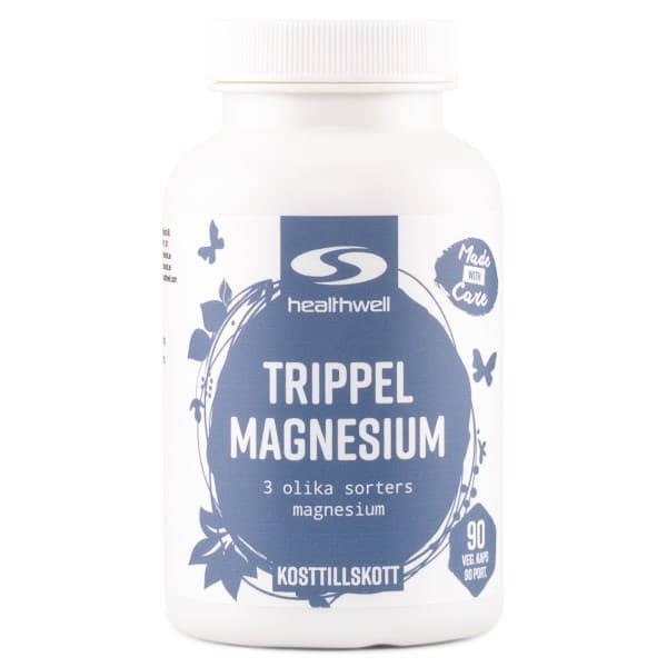 Healthwell Tripla Magnesium, 90 kapselia -20%