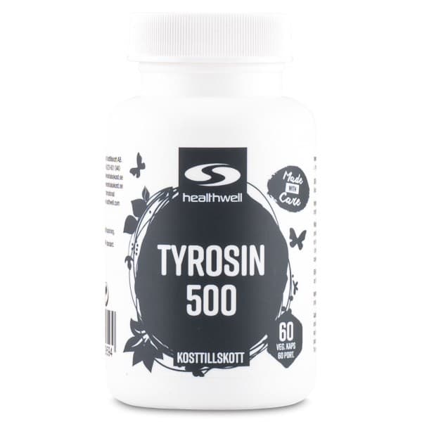 Healthwell Tyrosin 500, 60 kapselia