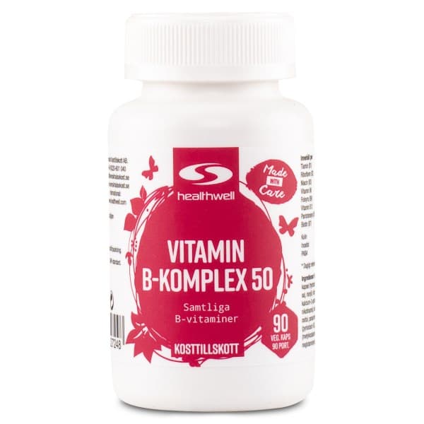 Healthwell B-monivitamiini 50, 90 kapselia