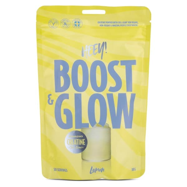 HEEY Boost & Glow, Creatine + Collagen, Lemon, 300 g -20%