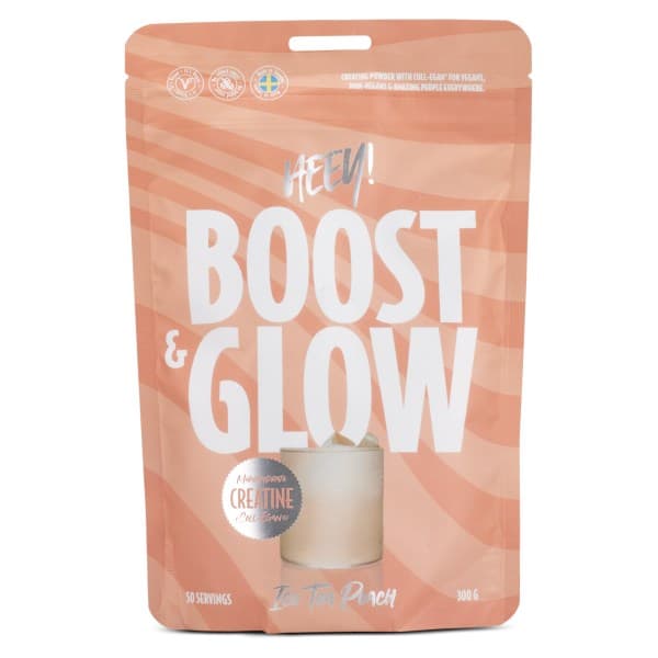 HEEY Boost & Glow, Creatine + Collagen, Ice Tea Peach, 300 g -20%