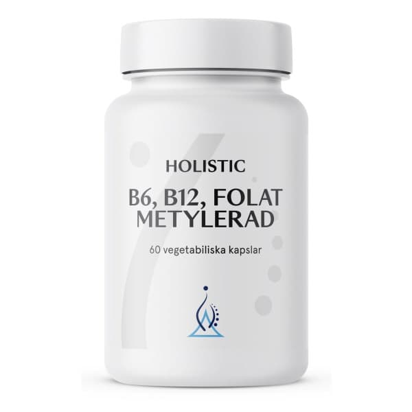 Holistic B6, B12 Folat Metylerad, 60 kapselia