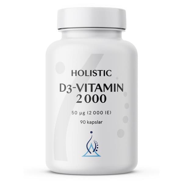 Holistic D3-vitamiini 2000 IE, 90 kapselia, 2000 IE