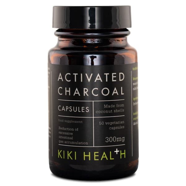 Kiki Health Activated Charcoal Caps, 50 kaps. -20%