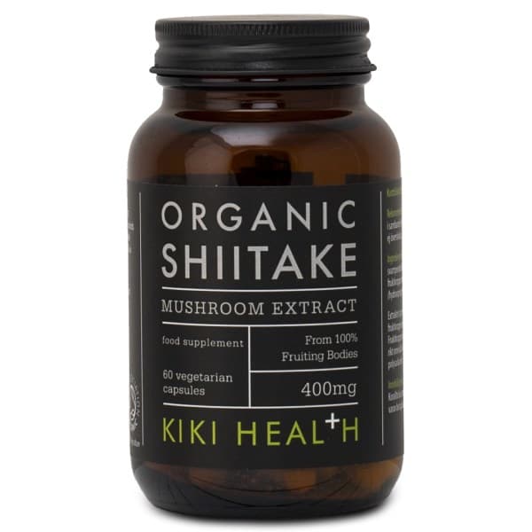 Kiki Health Organic Shiitake Mushroom Extract, 60 kapselia -20%
