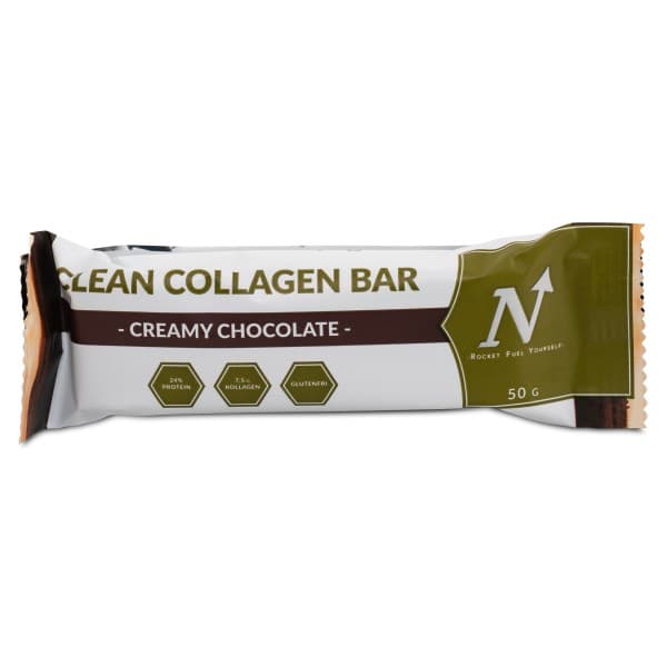 Nyttoteket Clean Collagen Bar, Creamy Chocolate, 1 kpl
